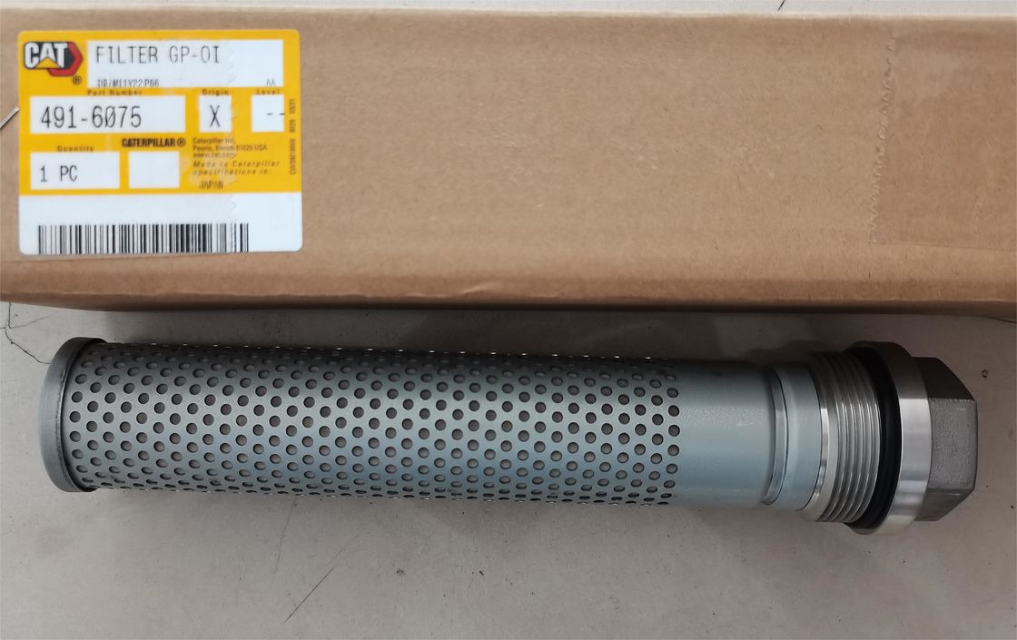 建設機械のための軽量の掘削機の予備品の石油フィルター491-6075